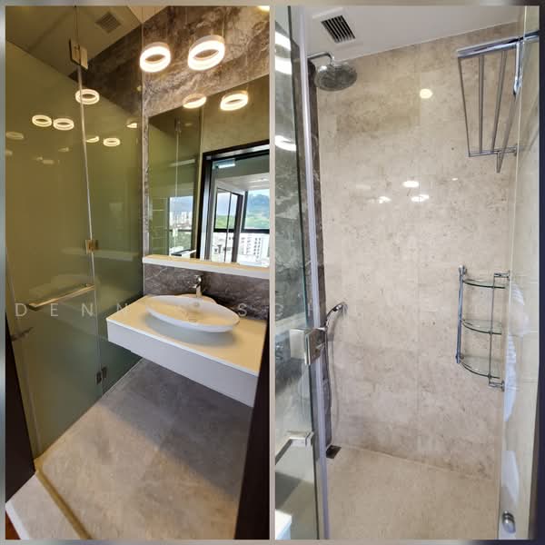 The Hillier, 6 Hillview Rise, 2 Bedrooms, 840 sqft, Condominium For Rent, by Dennis Schmelzer, 500240507 - Master Bathroom - PropertyGuru.com.sg