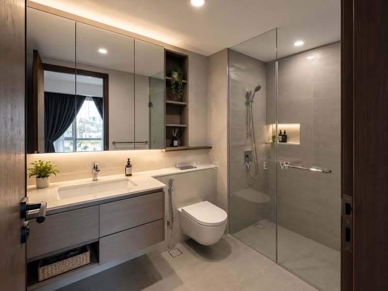 Mandarin Gardens, 1 Siglap Road, 2 Bedrooms, 828 sqft, Condominium For Rent, by Ong Beng Yew, 500240579 - Bathroom - PropertyGuru.com.sg