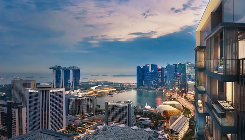 Midtown Bay, 120 Beach Road, 3 Bedrooms, 1,324 sqft, Condominium For Sale, by Perry Siow, 500240605 - Balcony - PropertyGuru.com.sg