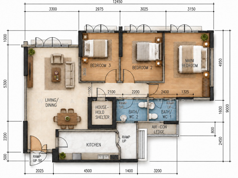 293D Compassvale Crescent, 293D Compassvale Crescent, Hougang / Punggol / Sengkang, 3 Bedrooms, 1,001 sqft, HDB Flat For Sale, by Wiranto Kasmuri, 500240699 - PropertyGuru.com.sg
