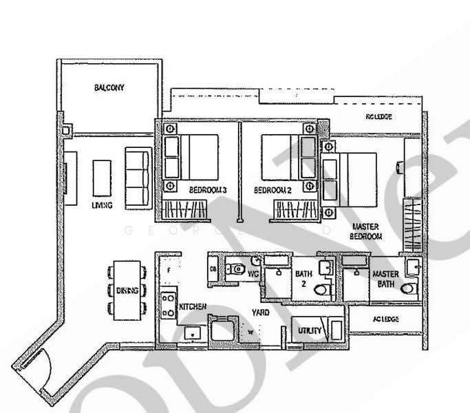 The Topiary, 11 Fernvale Lane, 3 Bedrooms, 1,087 sqft, Condominium For Sale, by George Poo, 500240724 - PropertyGuru.com.sg