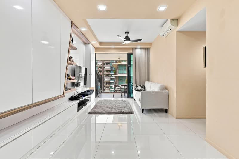 The Topiary, 11 Fernvale Lane, 3 Bedrooms, 1,087 sqft, Condominium For Sale, by George Poo, 500240724 - Living Room - PropertyGuru.com.sg