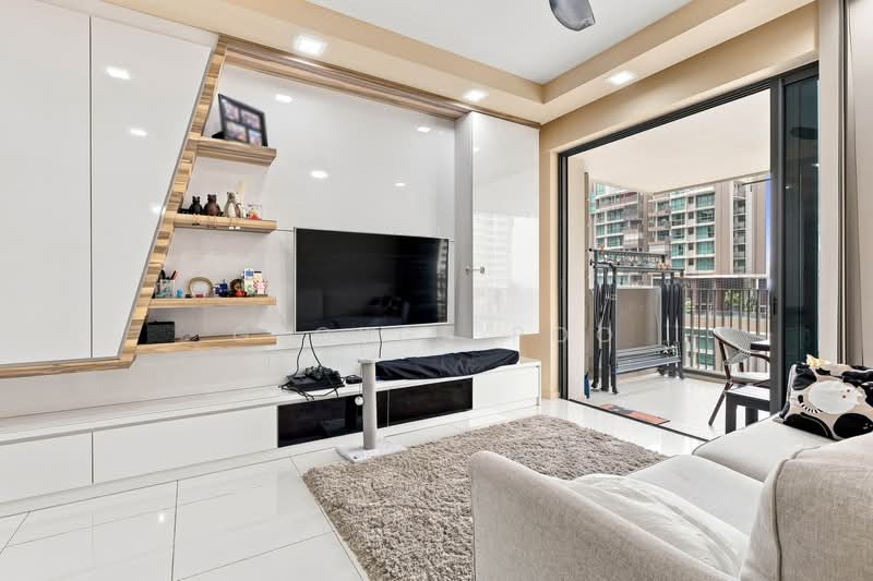 The Topiary, 11 Fernvale Lane, 3 Bedrooms, 1,087 sqft, Condominium For Sale, by George Poo, 500240724 - Living Room - PropertyGuru.com.sg