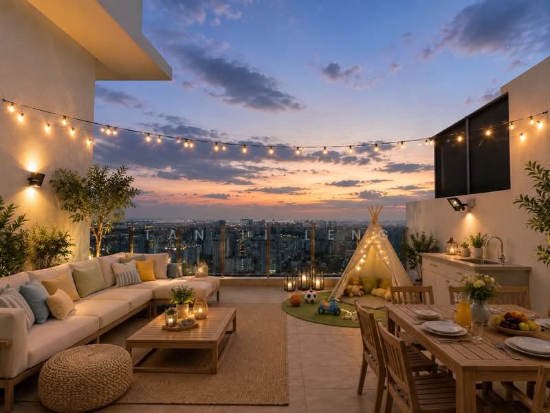 Clover By The Park, 2 Bishan Street 25, 5 Bedrooms, 3,465 sqft, Condominium For Rent, by Tan Li Leng, 500240779 - Roof terrace - PropertyGuru.com.sg