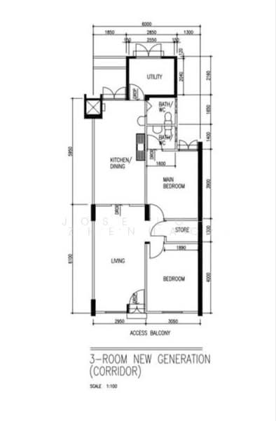 23 Hougang Avenue 3, 23 Hougang Avenue 3, 2 Bedrooms, 785 sqft, HDB Flat For Sale, by Jose Loh Zhenhao, 500240825 - PropertyGuru.com.sg