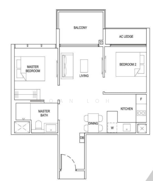 The Florence Residences, 99 Hougang Avenue 2, Hougang / Punggol / Sengkang, 2 Bedrooms, 635 sqft, Condominium For Sale, by Joan Loh, 500240832 - PropertyGuru.com.sg