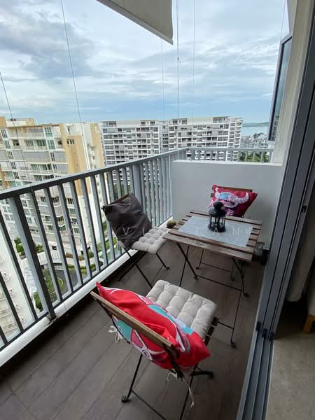 Seastrand, 1 Pasir Ris Link, 1 Bedroom, 570 sqft, Condominium For Sale, by Kelvin Tan, 500240895 - Balcony - PropertyGuru.com.sg