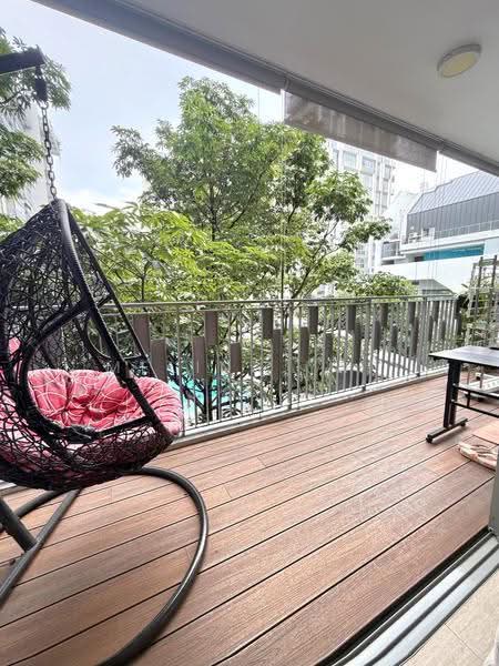 FLO Residence, Punggol Field Walk, 4 Bedrooms, 1,227 sqft, Condominium For Rent, by Melina Yap, 500240898 - Balcony - PropertyGuru.com.sg