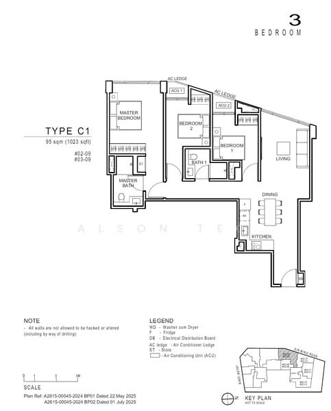 Artisan 8, 8 Sin Ming Road, Ang Mo Kio / Bishan / Thomson, 3 Bedrooms, 1,023 sqft, Apartment For Sale, by Alson Teo, 500240905 - C1 - PropertyGuru.com.sg