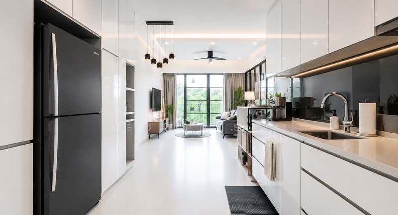 RARE FREEHOLD 1BR + STUDY @ WOODLEIGH | MOVE-IN READY, , 1 Bedroom, 667 sqft, Condominium For Sale, by Edwin Su, 500240921 - Living Room - PropertyGuru.com.sg