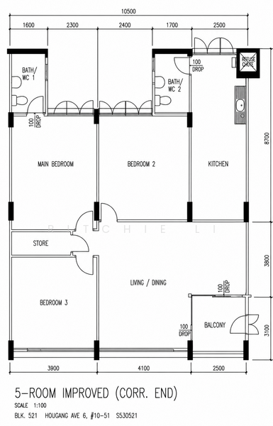 521 Hougang Avenue 6, 521 Hougang Avenue 6, 3 Bedrooms, 1,302 sqft, HDB Flat For Sale, by Ritchie Li, 500241098 - PropertyGuru.com.sg