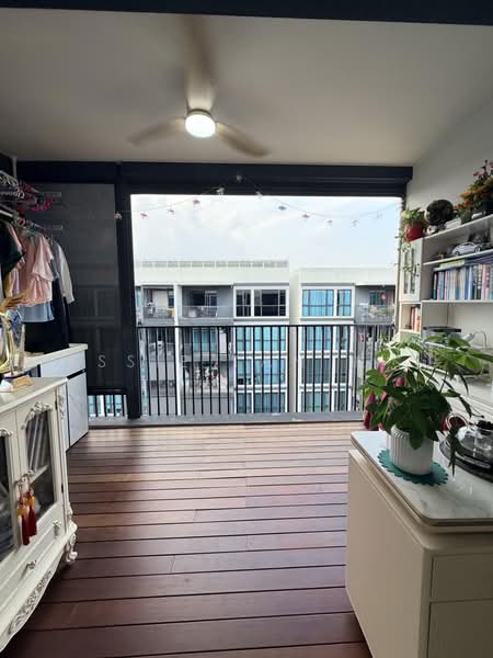 Treasure at Tampines, 57 Tampines Lane, 3 Bedrooms, 947 sqft, Condominium For Sale, by Jessie Tan 陈杰识, 500241138 - Balcony - PropertyGuru.com.sg