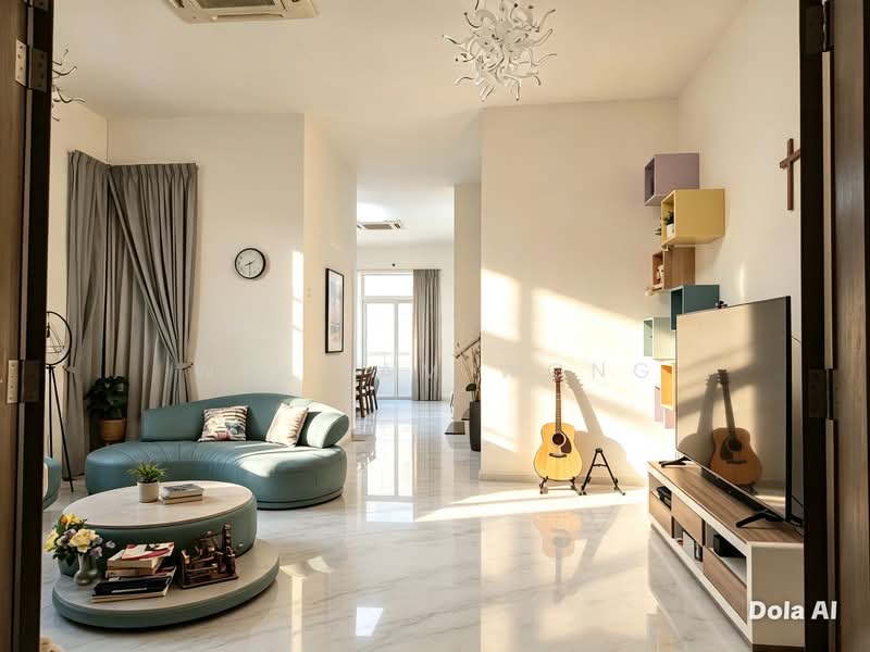 Wak Hassan Drive, Semi - detached house for sale, Wak Hassan drive, Sembawang / Yishun, 5 Bedrooms, 5,732 sqft, Semi-Detached House For Sale, by William Wong, 500241180 - Huge living area with high ceilings - PropertyGuru.com.sg