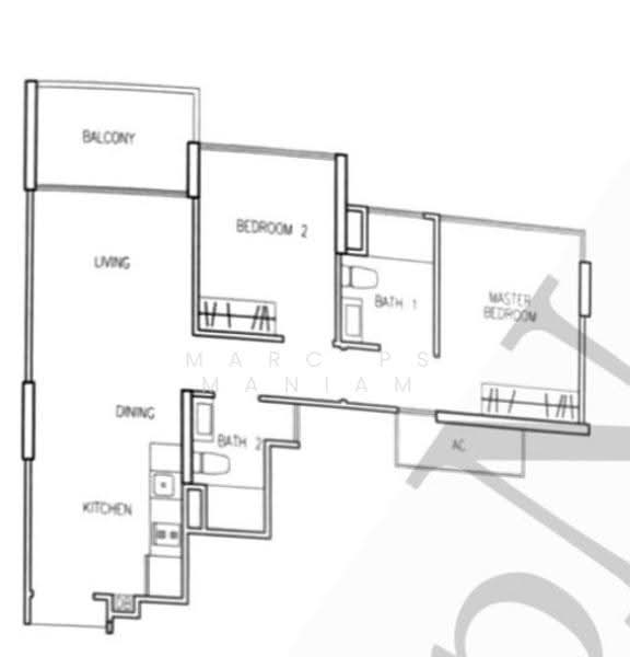 Hillion Residences, 12 Jelebu Road, 2 Bedrooms, 710 sqft, Condominium For Sale, by Marc PS Maniam, 500241248 - PropertyGuru.com.sg