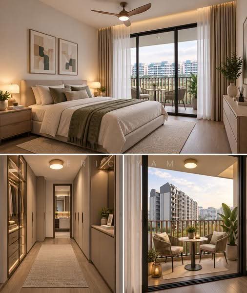 Norwood Grand, 2 Champions Way, Admiralty / Woodlands, 4 Bedrooms, 1,313 sqft, Condominium For Rent, by Eric Yam, 500241276 - Master Bedroom - PropertyGuru.com.sg