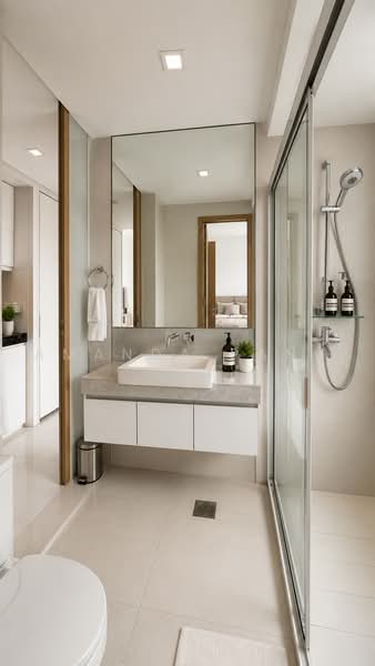 Citylights, 80 Jellicoe Road, 1 Bedroom, 721 sqft, Condominium For Rent, by Amanda Pang, 500241281 - Bathroom - PropertyGuru.com.sg