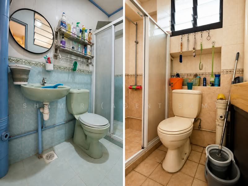 727 Woodlands Circle, 727 Woodlands Circle, 3 Bedrooms, 1,108 sqft, HDB Flat For Sale, by Shamir (Agent SAM), 500241285 - Bathroom - PropertyGuru.com.sg