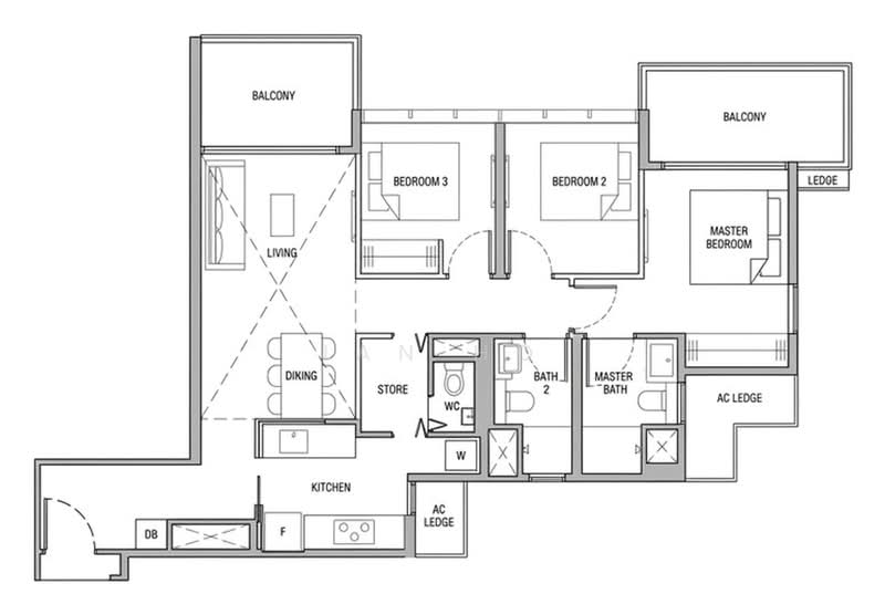 The Florence Residences, 91 Hougang Avenue 2, 3 Bedrooms, 1,281 sqft, Condominium For Sale, by Ian Ho, 500241306 - PropertyGuru.com.sg