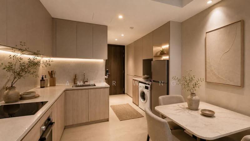 Riverfront Residences, 41 Hougang Avenue 7, Hougang / Punggol / Sengkang, 2 Bedrooms, 721 sqft, Condominium For Sale, by Amber Wong, 500241308 - Kitchen - PropertyGuru.com.sg