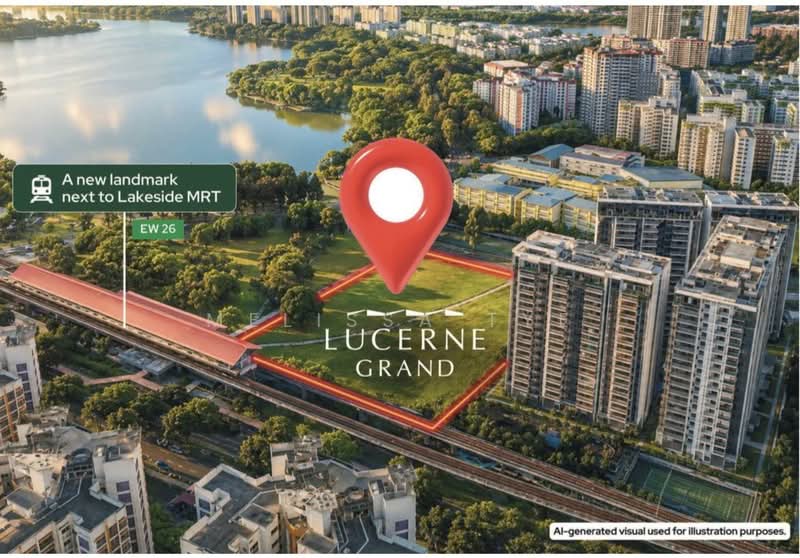 Lucerne Grand, Lakeside Drive, Boon Lay / Jurong / Tuas, 4 Bedrooms, 1,432 sqft, Condominium For Sale, by Melissa Tye, 500241390 - Exterior - PropertyGuru.com.sg