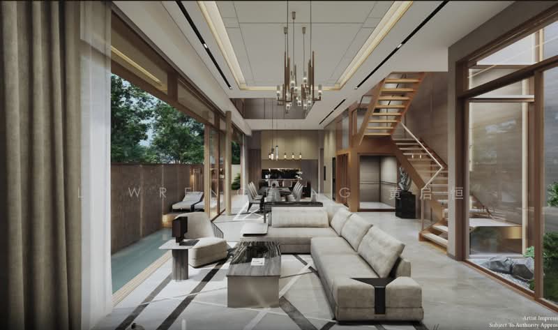 Brand New Semi detached at Aida Street, , 4 Bedrooms, 5,900 sqft, Semi-Detached House For Sale, by Lawrence Ng 黄启恒, 500241562 - Living Room - PropertyGuru.com.sg