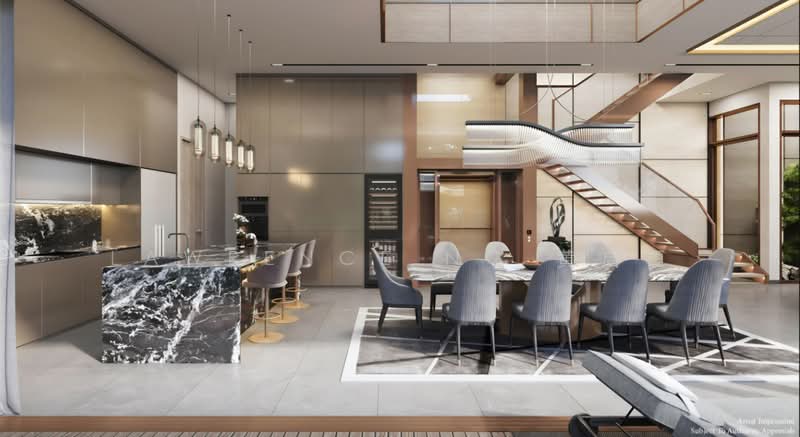 Brand New Semi detached at Aida Street, , 4 Bedrooms, 5,900 sqft, Semi-Detached House For Sale, by Lawrence Ng 黄启恒, 500241562 - Kitchen - PropertyGuru.com.sg