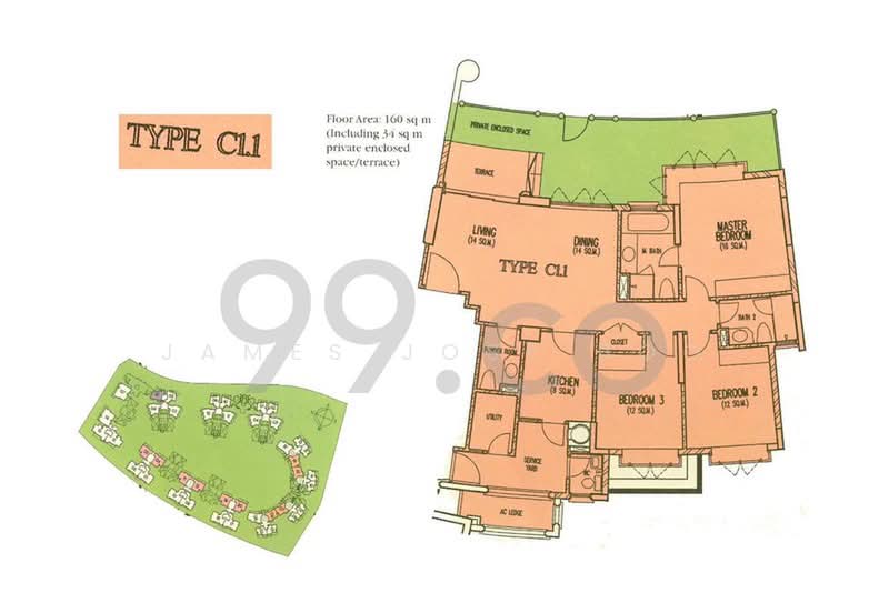 Costa Rhu, 9 Rhu Cross, 3 Bedrooms, 1,702 sqft, Condominium For Sale, by James Jose Boo, 500241718 - PropertyGuru.com.sg