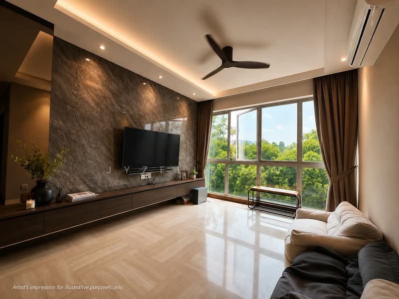 Gardenvista, 956 Dunearn Road, 3 Bedrooms, 1,130 sqft, Condominium For Rent, by Jyzelle Liu, 500241837 - Living Room - PropertyGuru.com.sg
