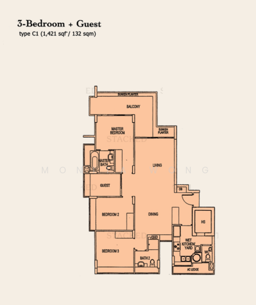The Stellar, 12 West Coast Road, 4 Bedrooms, 1,421 sqft, Condominium For Rent, by Monita Wong, 500241855 - PropertyGuru.com.sg