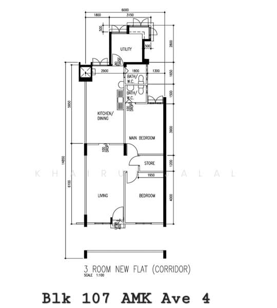 105 Ang Mo Kio Avenue 4, 105 Ang Mo Kio Avenue 4, 2 Bedrooms, 796 sqft, HDB Flat For Sale, by Khairul Jalal, 500241976 - PropertyGuru.com.sg