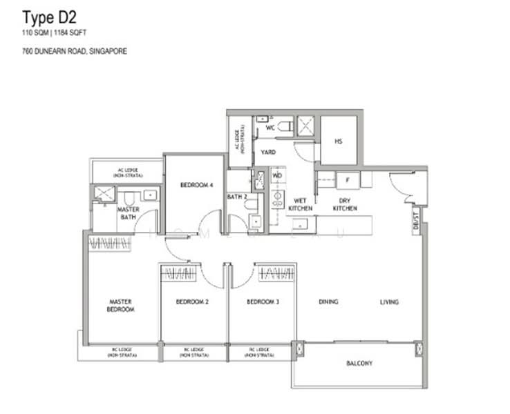First Project in the Redevelopment of Turf City（达恩豪庭）, Dunearn Road, 4 Bedrooms, 1,378 sqft, Condominium For Sale, by Homer Lau, 500242051 - PropertyGuru.com.sg
