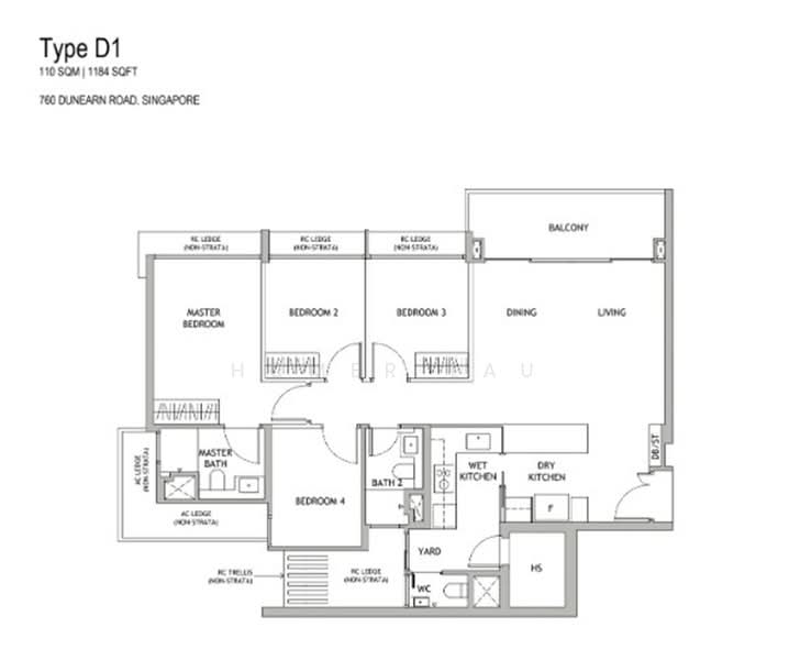 First Project in the Redevelopment of Turf City（达恩豪庭）, Dunearn Road, 4 Bedrooms, 1,378 sqft, Condominium For Sale, by Homer Lau, 500242051 - PropertyGuru.com.sg