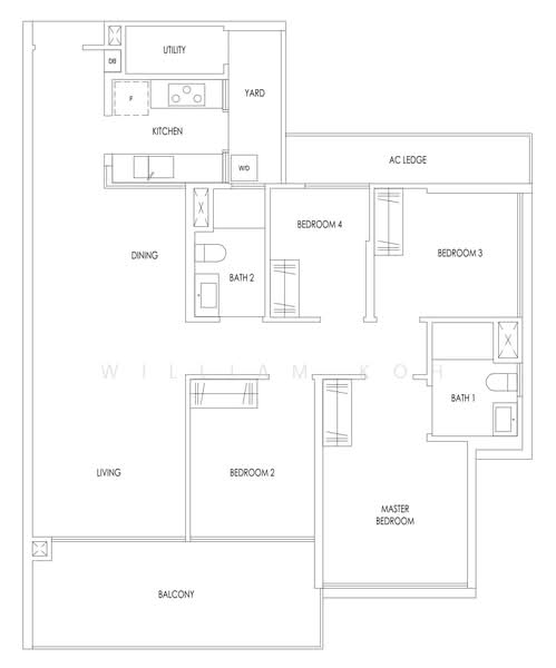 Treasure at Tampines, 41 Tampines Lane, 4 Bedrooms, 1,238 sqft, Condominium For Sale, by William Koh, 500242062 - PropertyGuru.com.sg
