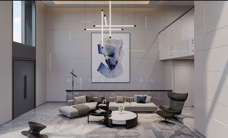 Semi‑D with double‑volume living @ Chancery Hill, Chancery Rd., 7 Bedrooms, 7,493 sqft, Semi-Detached House For Sale, by Homer Lau, 500242126 - Living Room - PropertyGuru.com.sg