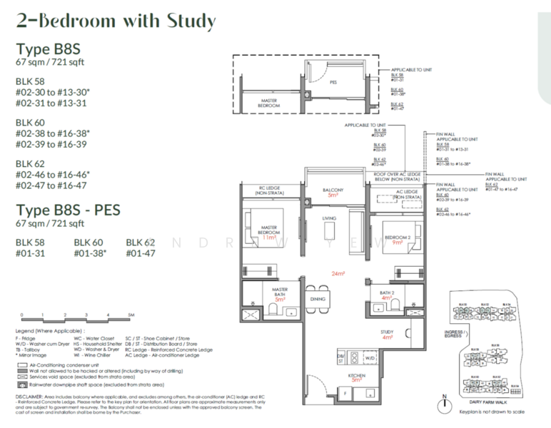Narra Residences, 50, Dairy Farm / Bukit Panjang / Choa Chu Kang, 2 Bedrooms, 721 sqft, Condominium For Sale, by Andrew Yew, 500242153 - PropertyGuru.com.sg
