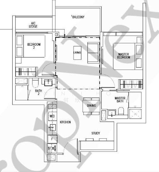 Kent Ridge Hill Residences, 56F South Buona Vista Road, 2 Bedrooms, 861 sqft, Condominium For Sale, by Xinyi Ho 何欣倚, 500242255 - PropertyGuru.com.sg