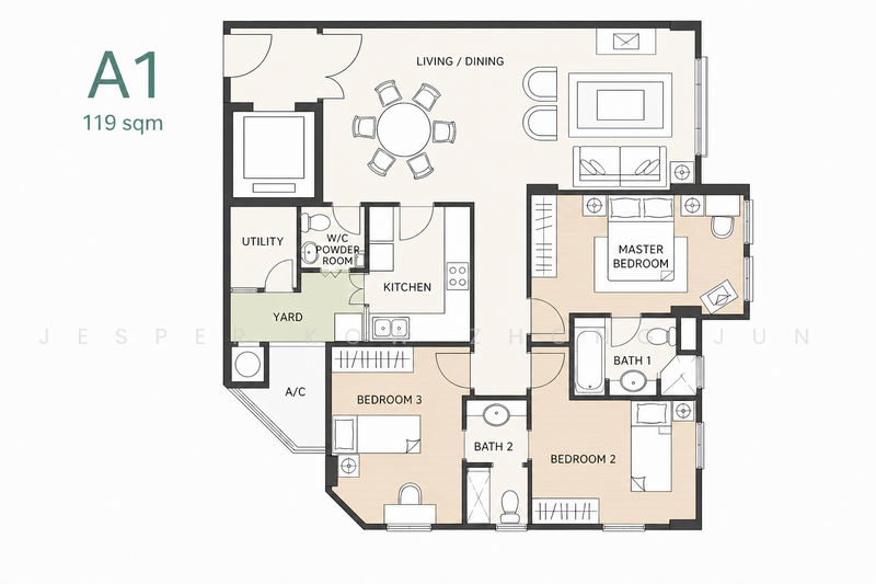Villa Martia, 11 Martia Road, East Coast / Marine Parade, 3 Bedrooms, 1,281 sqft, Condominium For Sale, by Jesper Kow Zhong Jun, 500242328 - PropertyGuru.com.sg