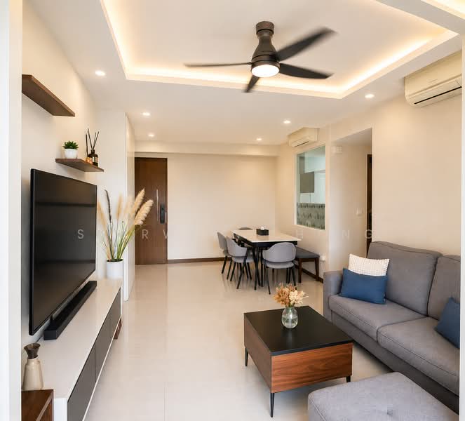 Bellewoods, 122 Woodlands Avenue 5, Admiralty / Woodlands, 3 Bedrooms, 1,066 sqft, Condominium For Rent, by Sherwynn Chong, 500242330 - Living Room - PropertyGuru.com.sg