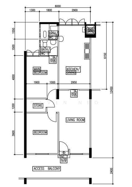 561 Ang Mo Kio Avenue 10, 561 Ang Mo Kio Avenue 10, 2 Bedrooms, 732 sqft, HDB Flat For Sale, by Daven Neo, 500242385 - PropertyGuru.com.sg