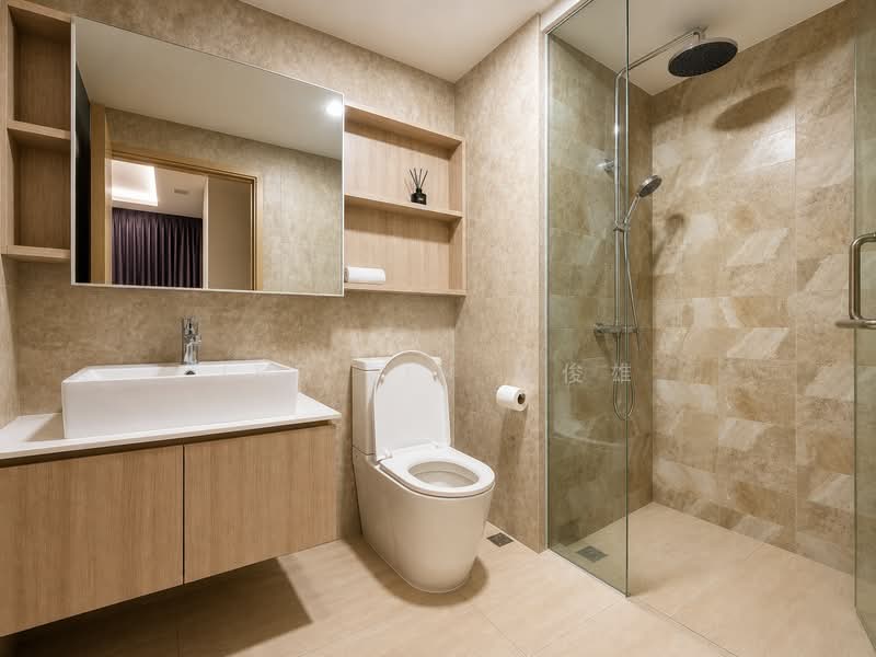 The Vales, 85 Anchorvale Crescent, 3 Bedrooms, 904 sqft, Condominium For Rent, by Jed Lin 林俊雄, 500242398 - Bathroom - PropertyGuru.com.sg