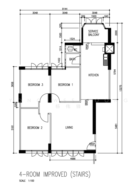 61 Marine Drive, 61 Marine Drive, 3 Bedrooms, 936 sqft, HDB Flat For Sale, by Yong Wee Foong 杨伟锋, 500242411 - PropertyGuru.com.sg