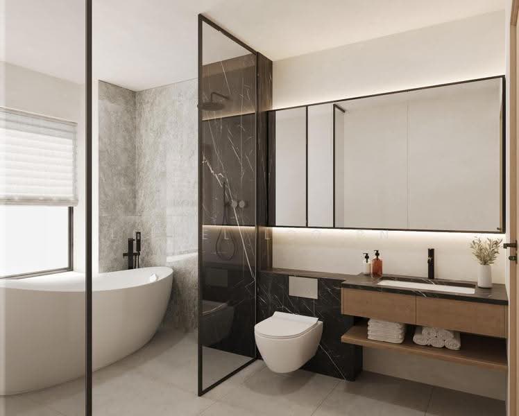 jalan sankam/canberra/sembawang, Sembawang / Yishun, 5 Bedrooms, 4,834 sqft, Terraced House For Sale, by Lionel Loo PN, 500242472 - Master Bathroom - PropertyGuru.com.sg
