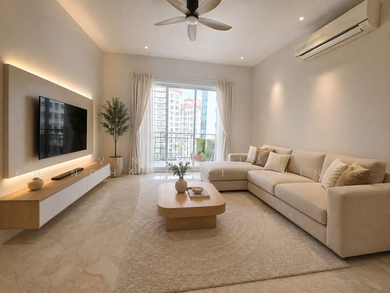 Costa Rhu, 1 Rhu Cross, 2 Bedrooms, 1,399 sqft, Condominium For Sale, by Vinay Gulab Khanchandani ( Vincent ), 500242476 - Living Room - PropertyGuru.com.sg
