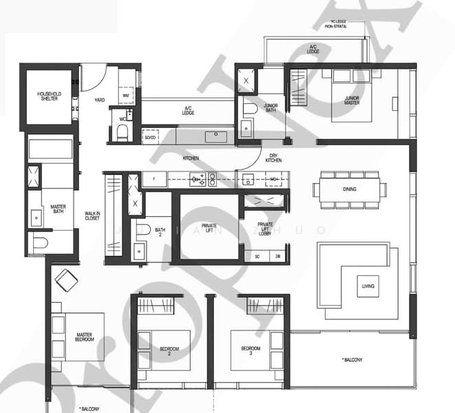 Midtown Modern, 18 Tan Quee Lan Street, 4 Bedrooms, 1,808 sqft, Condominium For Rent, by Julian Zhuo, 500242571 - PropertyGuru.com.sg