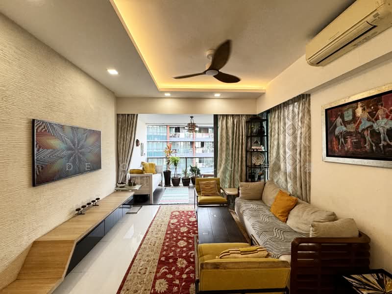 Double Bay Residences, 19B Simei Street 4, 3 Bedrooms, 1,270 sqft, Condominium For Sale, by Deborah Lu 陆滢滢, 500242608 - Living Room - PropertyGuru.com.sg