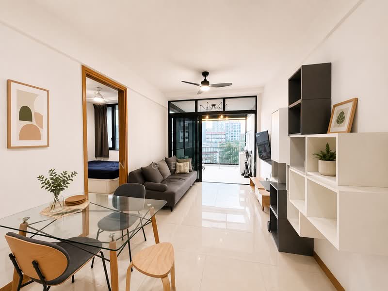 The Trilinq, Jalan Lempeng, 1 Bedroom, 603 sqft, Condominium For Rent, by Nigel Lim, 500242713 - Living Room - PropertyGuru.com.sg