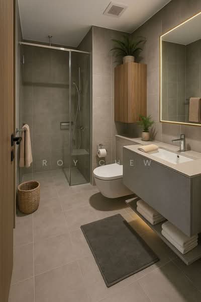 Midtown Modern, 18 Tan Quee Lan Street, 1 Bedroom, 409 sqft, Condominium For Rent, by Roy Chew, 500242756 - Bathroom - PropertyGuru.com.sg