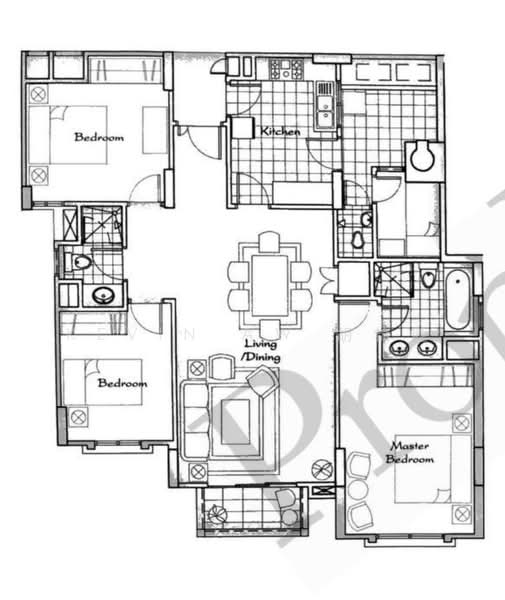 3+1 For Rent @ Aspen Heights! Viewing Anytime!, River Valley Road, 3 Bedrooms, 1,313 sqft, Condominium For Rent, by Kevin Aw 胡锦胜, 500242825 - PropertyGuru.com.sg