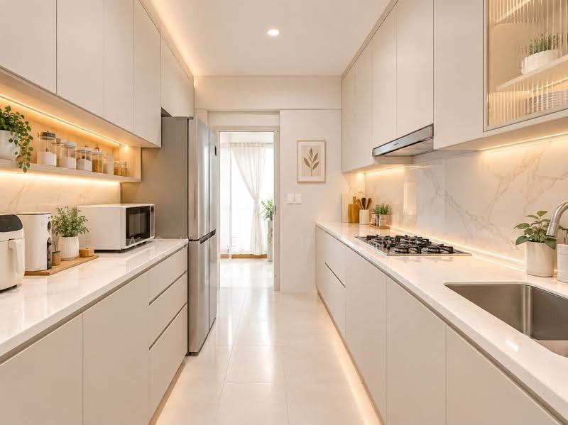 213A Punggol Walk, 213A Punggol Walk, Hougang / Punggol / Sengkang, 3 Bedrooms, 1,001 sqft, HDB Flat For Sale, by Ashley Huang, 500242850 - Kitchen AI image - PropertyGuru.com.sg