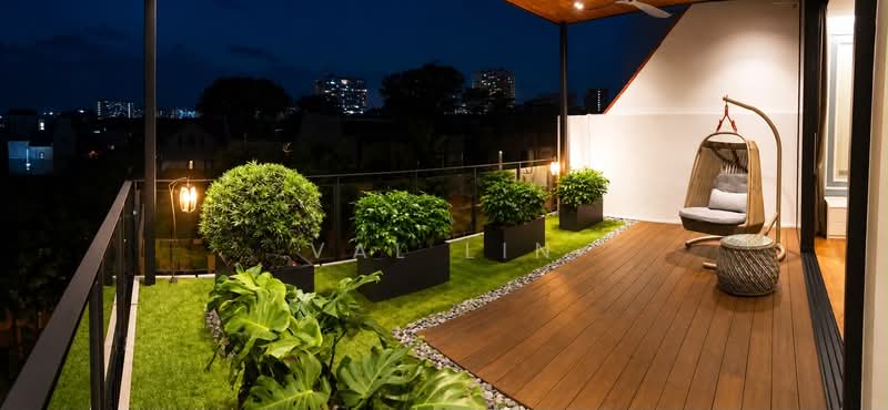 Serangoon Gardens Modern Semi-D Move-in-Ready | 3-Storey+Basemt Entertainment & Lift | 5mins to MRT, Serangoon Gardens Kingswear Ave, 5 Bedrooms, 5,500 sqft, Semi-Detached House For Sale, by Val Lin, 500242870 - Balcony - PropertyGuru.com.sg